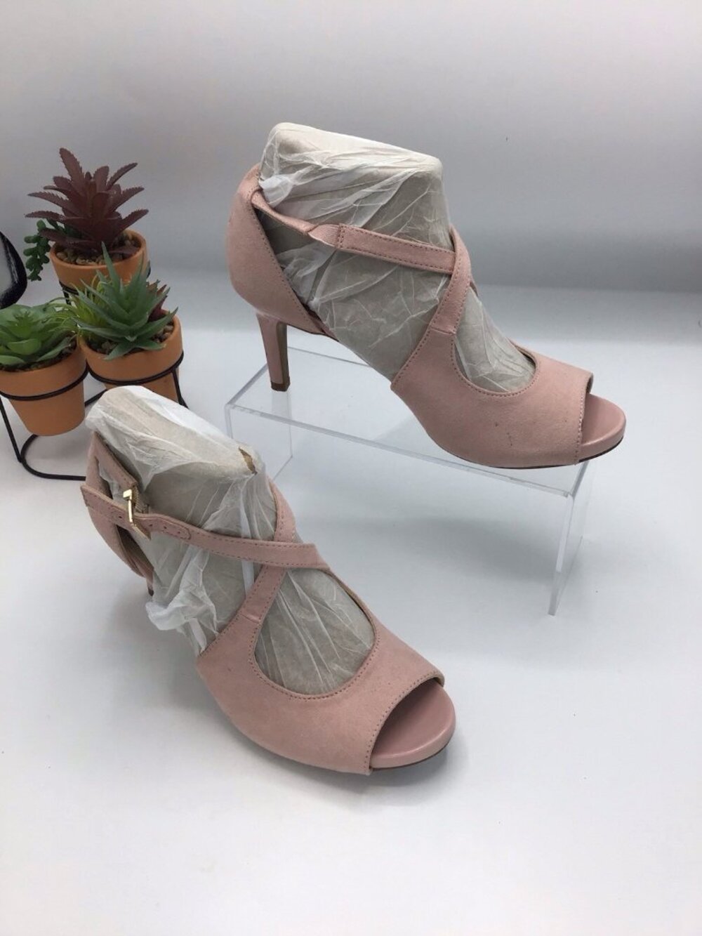 Life stride Soft System Teller Heels Comfort Shoes 8 Pink